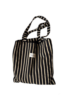 31074 新款2023拼织条纹帆布托特包大容量上课手提包上班族单肩包