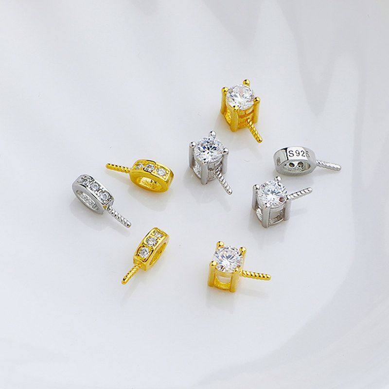 空托吊坠S925粘珠珠托珍珠纯银扣托微DIY锆石吊坠蜜蜡圆珠镶粘盘,饰品/流行首饰/时尚饰品新,其他DIY饰品配件,淘宝优惠券,粉丝福利购,淘宝优惠卷