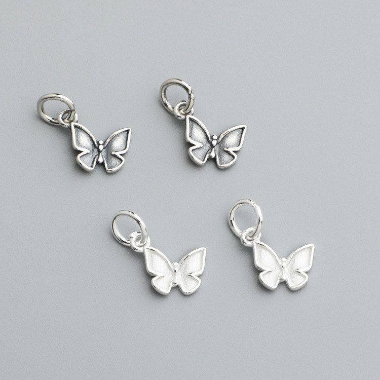 纯银s925手工小手链项链编绳材料DIY蝴蝶吊坠泰银配件挂件饰品,饰品/流行首饰/时尚饰品新,其他DIY饰品配件,淘宝优惠券,粉丝福利购,淘宝优惠卷