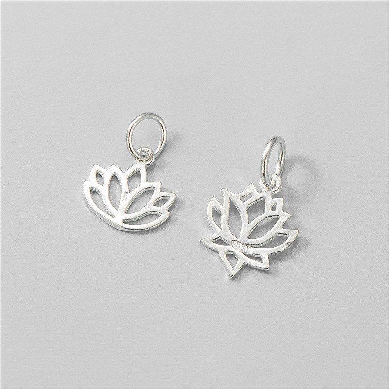 莲花编绳项链饰品纯银手工挂件配饰串珠s925吊坠手链DIY材料配件,饰品/流行首饰/时尚饰品新,其他DIY饰品配件,淘宝优惠券,粉丝福利购,淘宝优惠卷