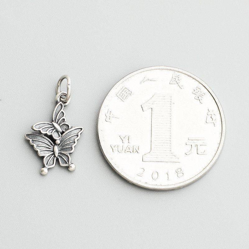 蝴蝶唯美挂件手工串珠水晶手链DIY蝴蝶项链双吊坠S925编绳纯银,饰品/流行首饰/时尚饰品新,其他DIY饰品配件,淘宝优惠券,粉丝福利购,淘宝优惠卷