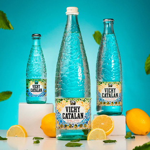西班牙进口Vichy Catalan威域天然含气矿泉水高端气泡水玻璃瓶装