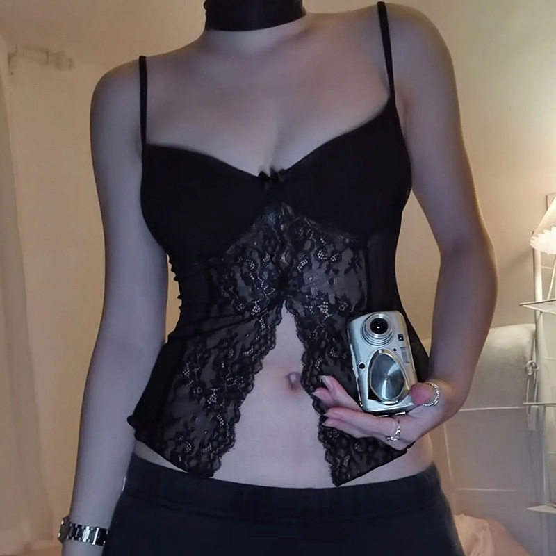 蕾丝拼接小开衫吊带上衣新款性感辣妹纯欲风背心女,女装/女士精品,背心吊带,淘宝优惠券,粉丝福利购,淘宝优惠卷