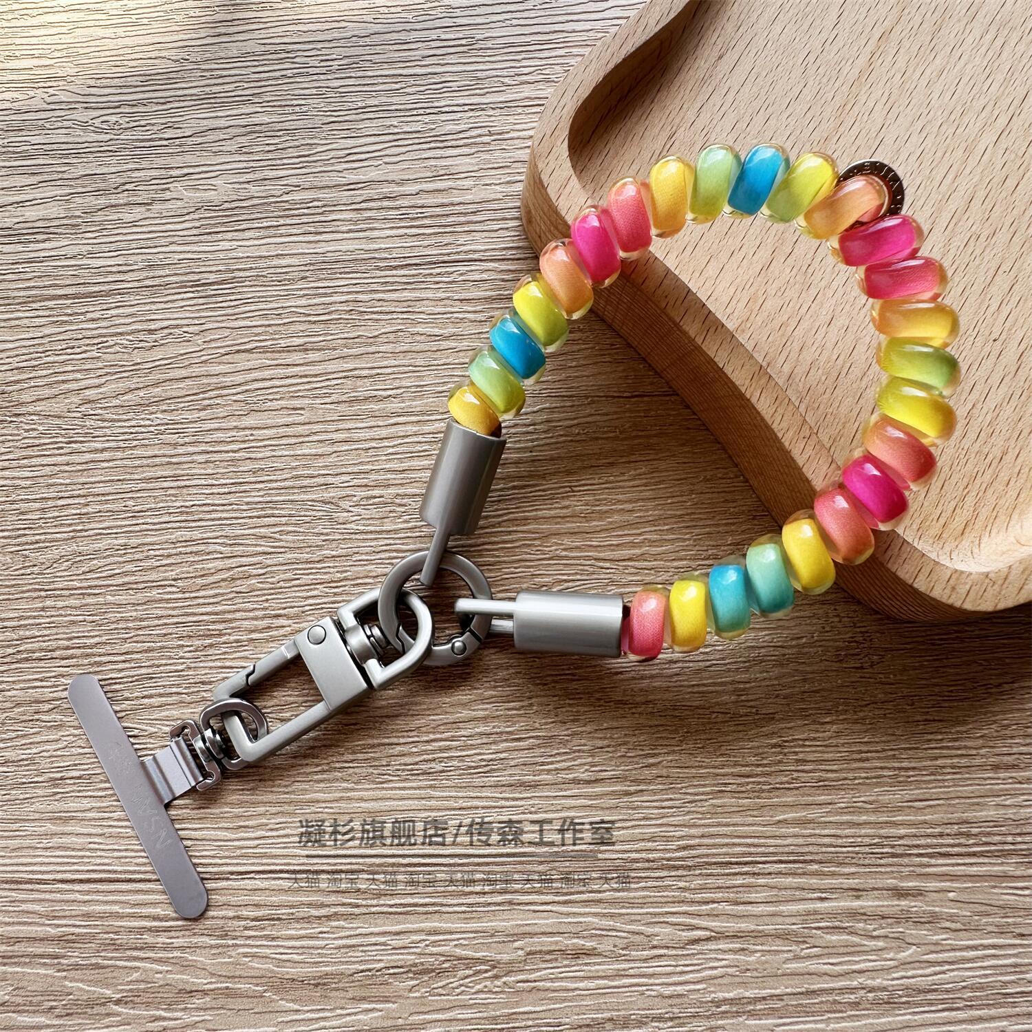 买他!!高颜值高弹力多巴胺手机绳图片
