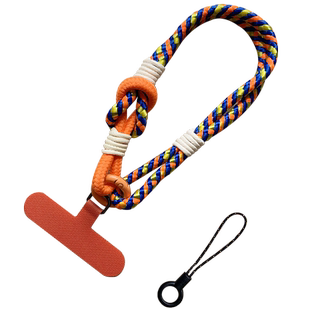 韩国多巴胺短款手机挂绳可手提防丢手绳手腕挂件腕带链粗版贴片夹片挂饰彩色壳绳子环高级感新女款包带夏天牢