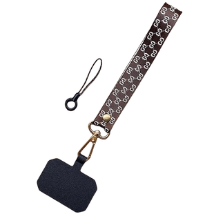 手腕网红日韩固定贴片卡片手机壳挂绳短绳子男女款安全防丢挂绳背贴夹片挂饰适用苹果新款宽带结实通用时尚