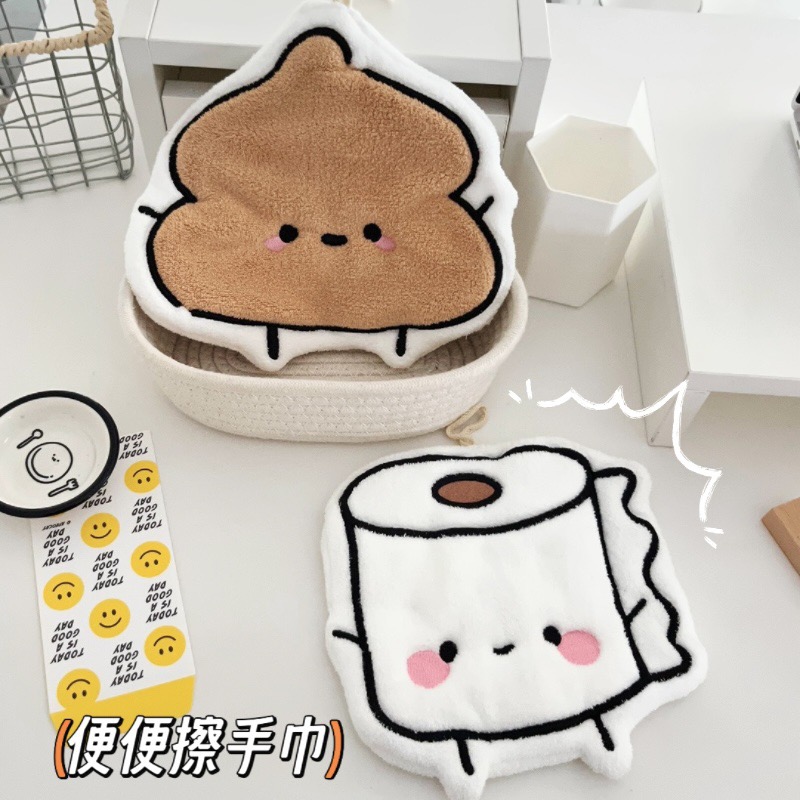 可爱卡通擦手巾挂式珊瑚绒家用儿童吸水不掉毛厨房卫生间擦手毛巾