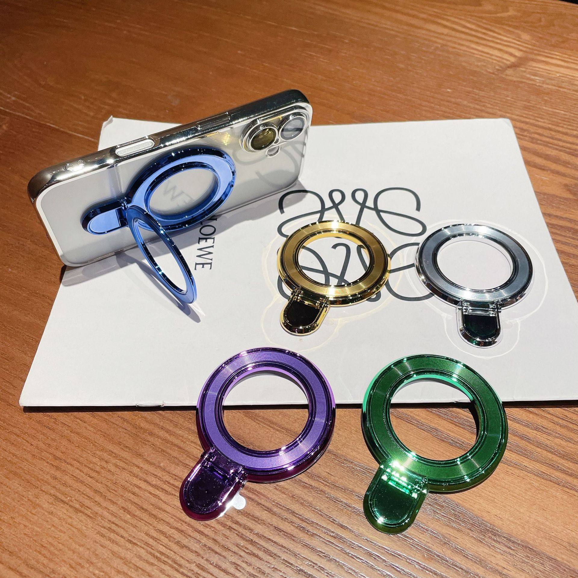 镂空背贴粘贴式支架支持磁吸充电桌面追剧指环扣折叠纯色 便捷式,3C数码配件,手机支架/手机座,淘宝优惠券,粉丝福利购,淘宝优惠卷