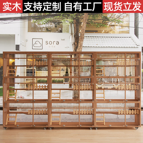 猫笼子定制宠物店展示柜寄养繁育