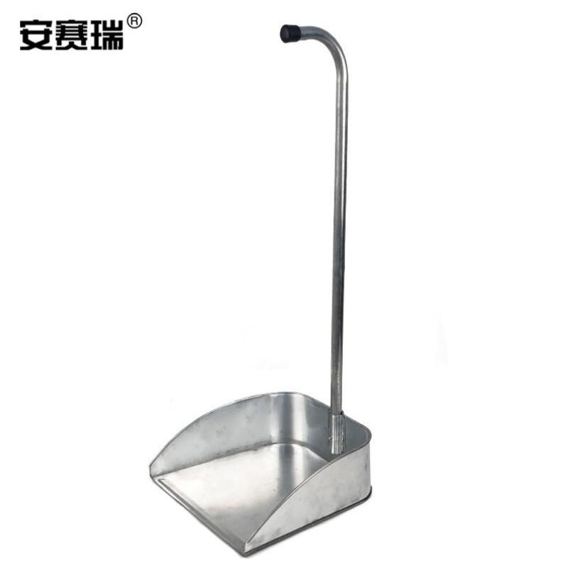 安赛瑞厨房铁簸箕白铁皮畚斗不锈钢铁垃圾铲环卫垃圾斗700005