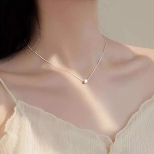法国GVSEDUN方糖项链2025新款爆款999纯银轻奢小众礼物送女朋友