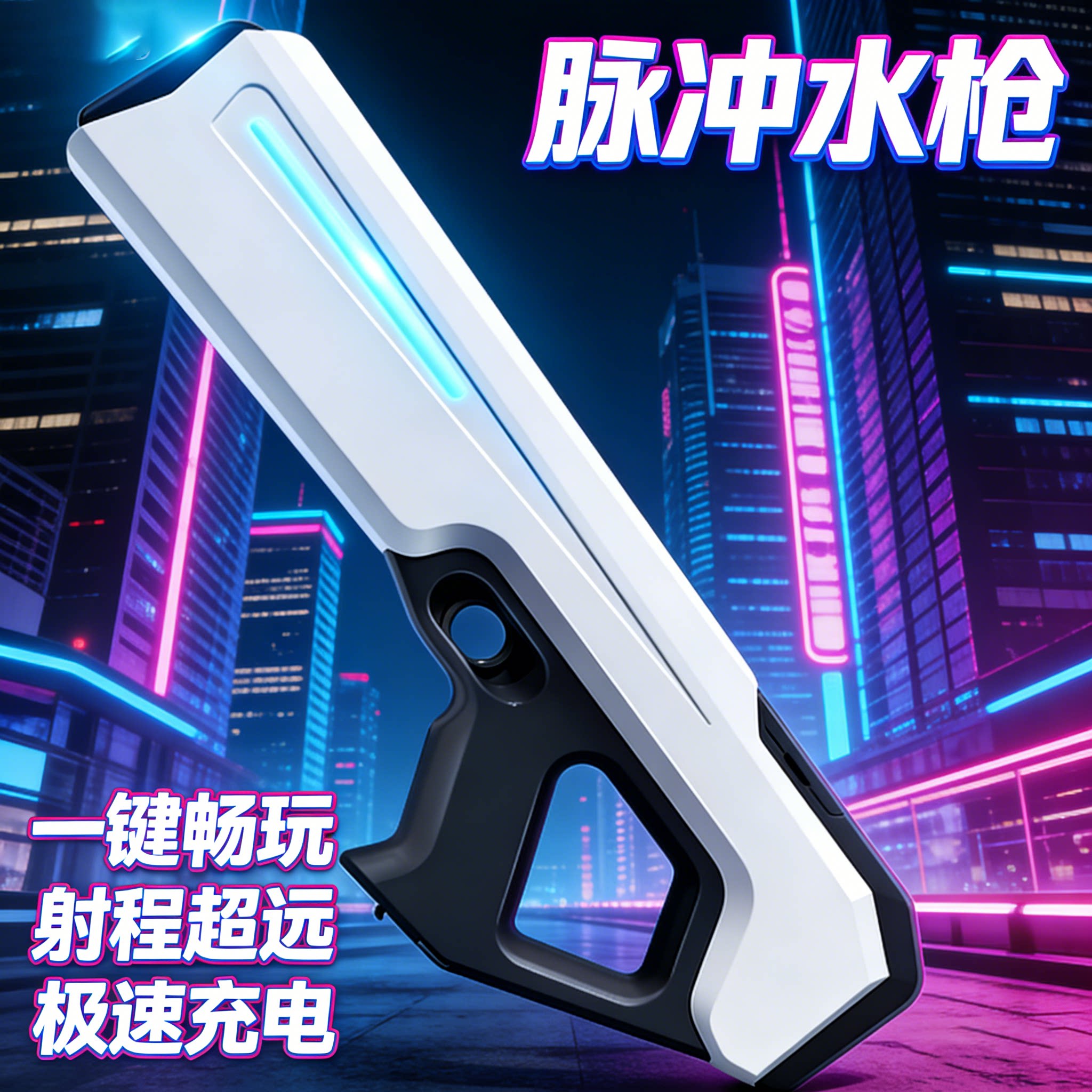 电动连发强力水枪儿童戏水玩具