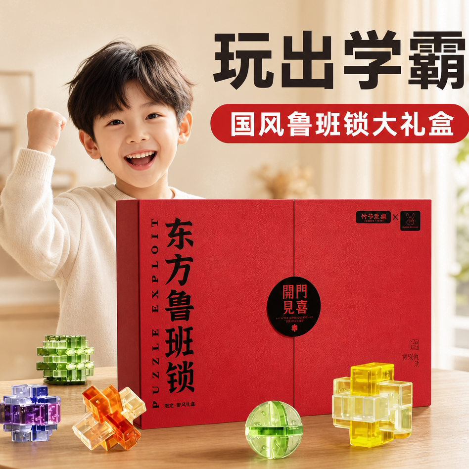 儿童益智鲁班锁拼装积木