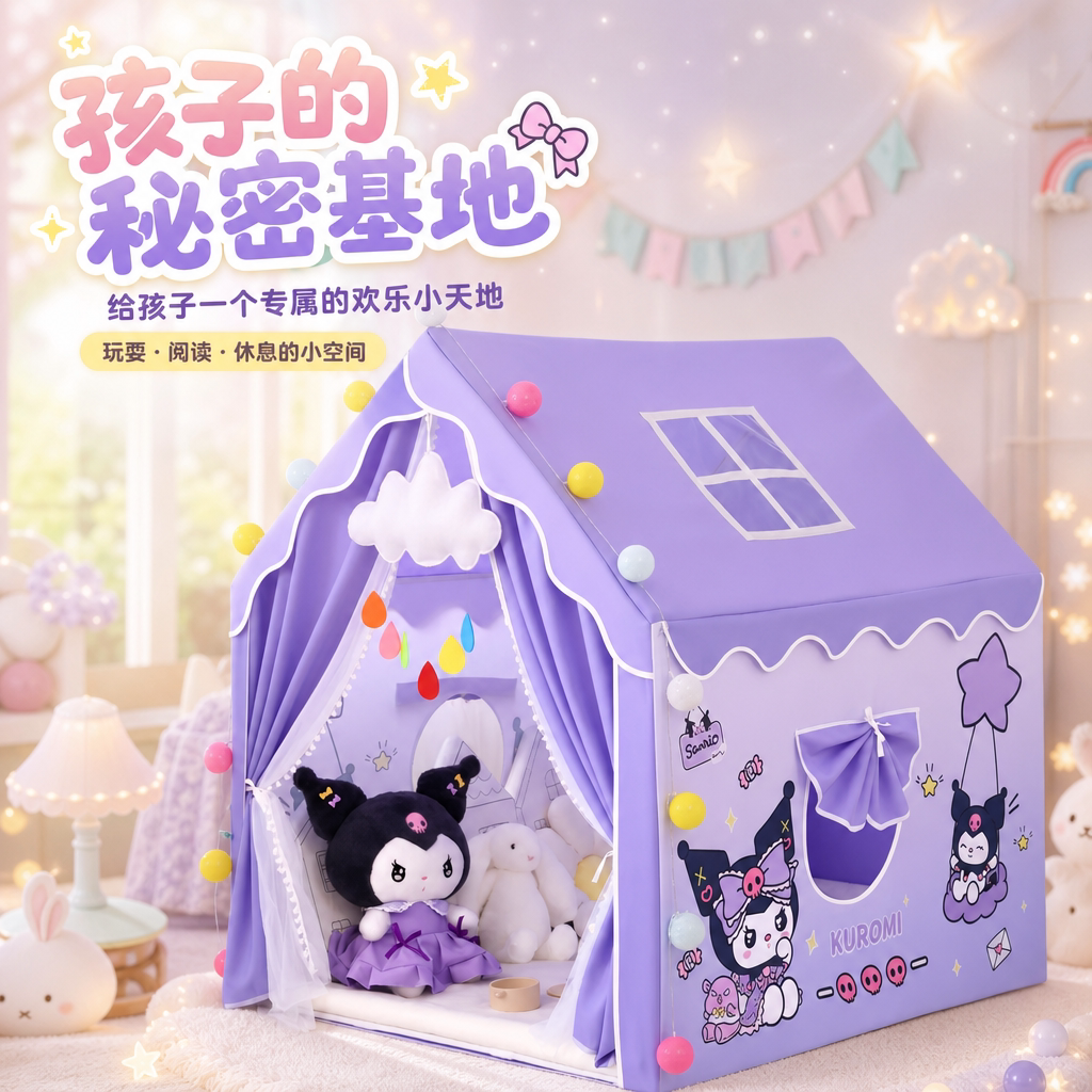 女孩公主帐篷秘密基地玩具屋