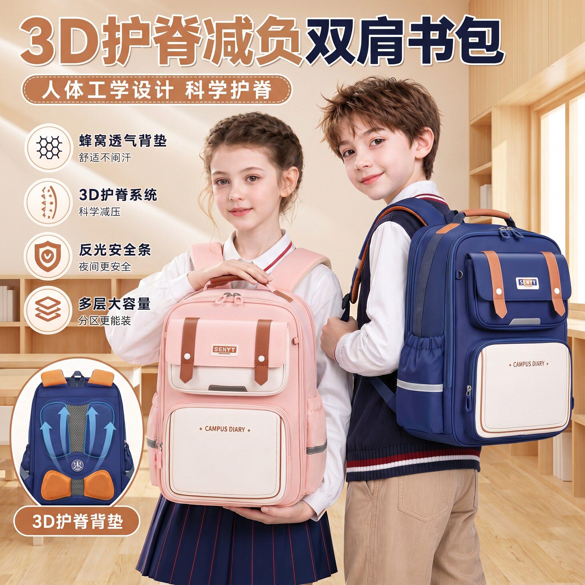 2026新款4到6年级小学超轻书包
