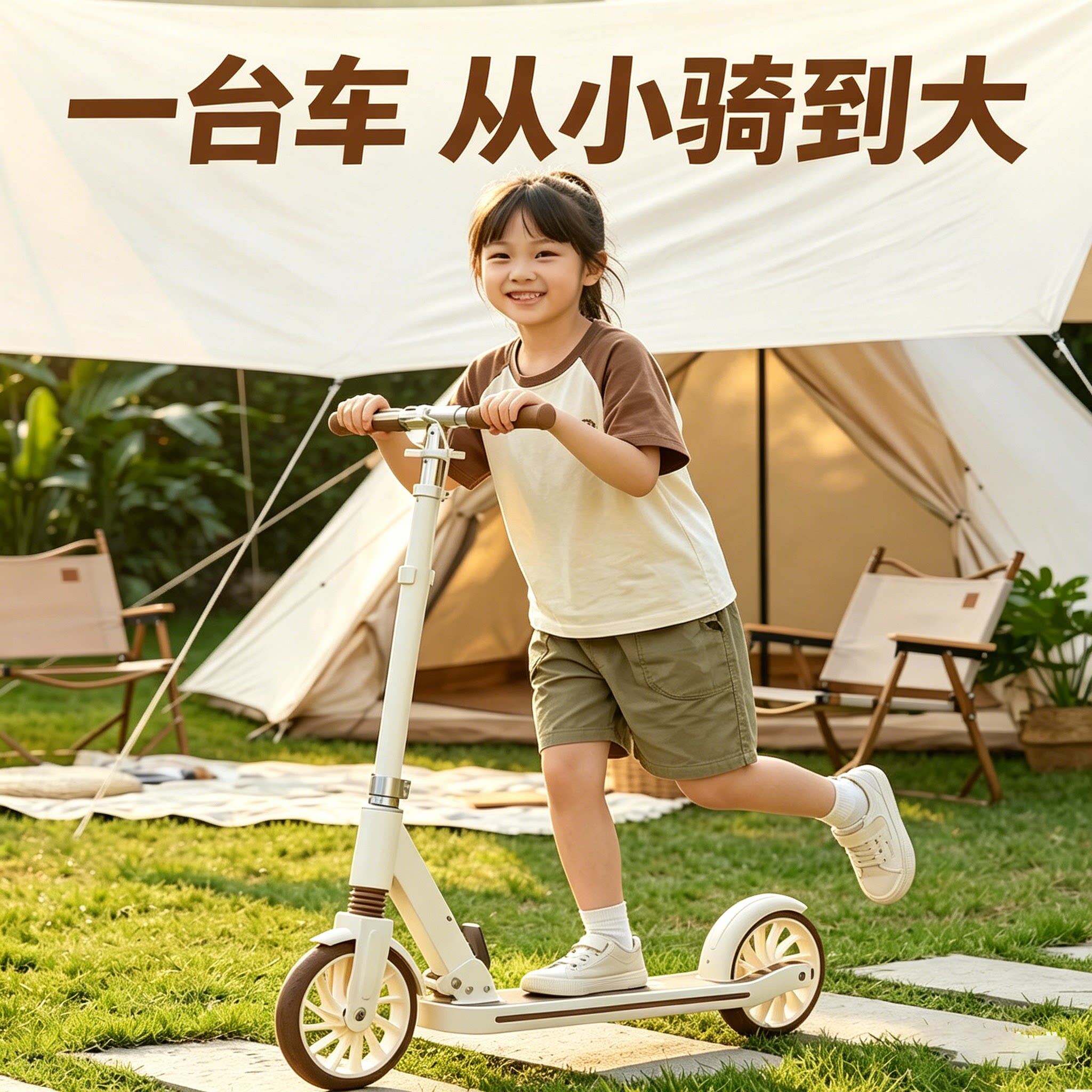 两轮滑板车儿童6到12岁中大童2026新款成人代步可转弯户外小学生