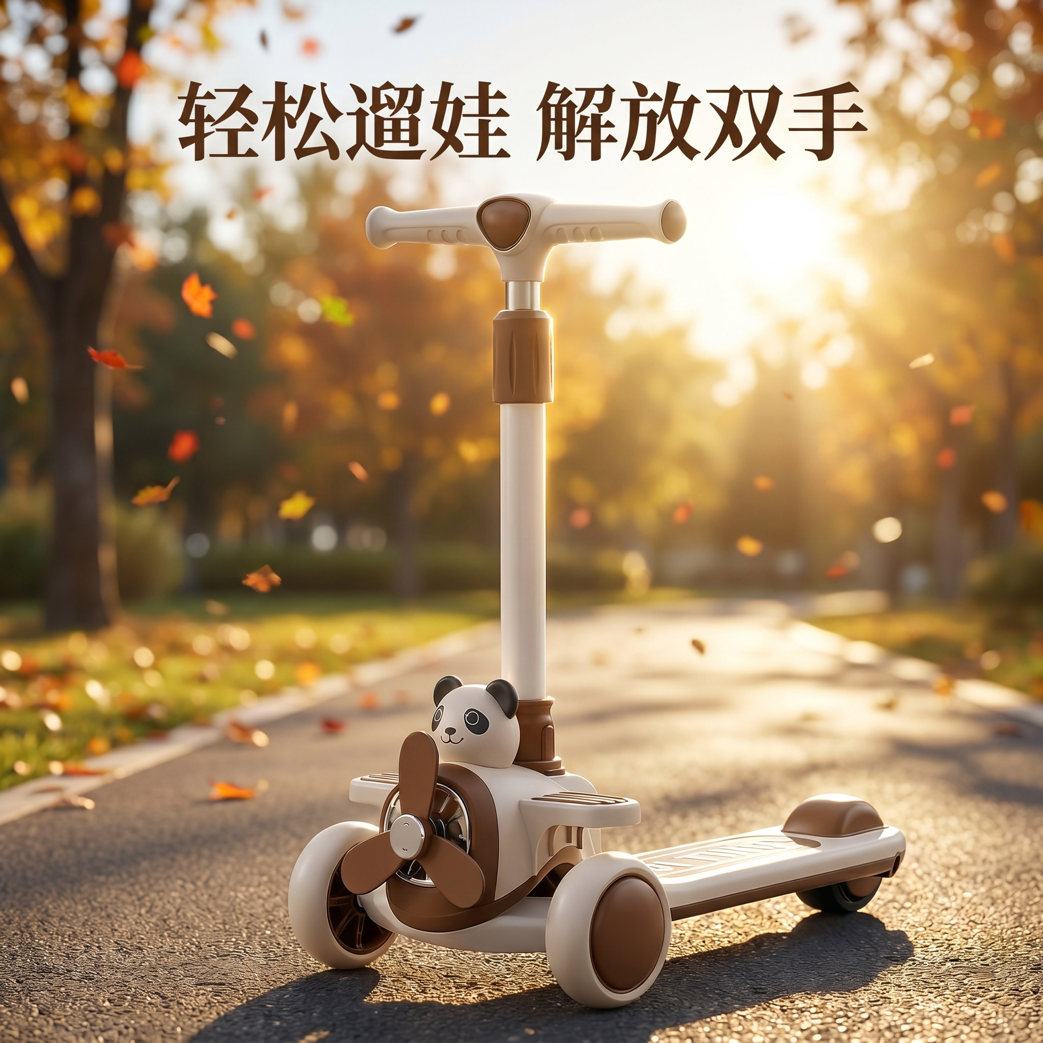 滑板车6到12岁2026新款二合一可坐可推可转弯平衡热卖榜三轮专用