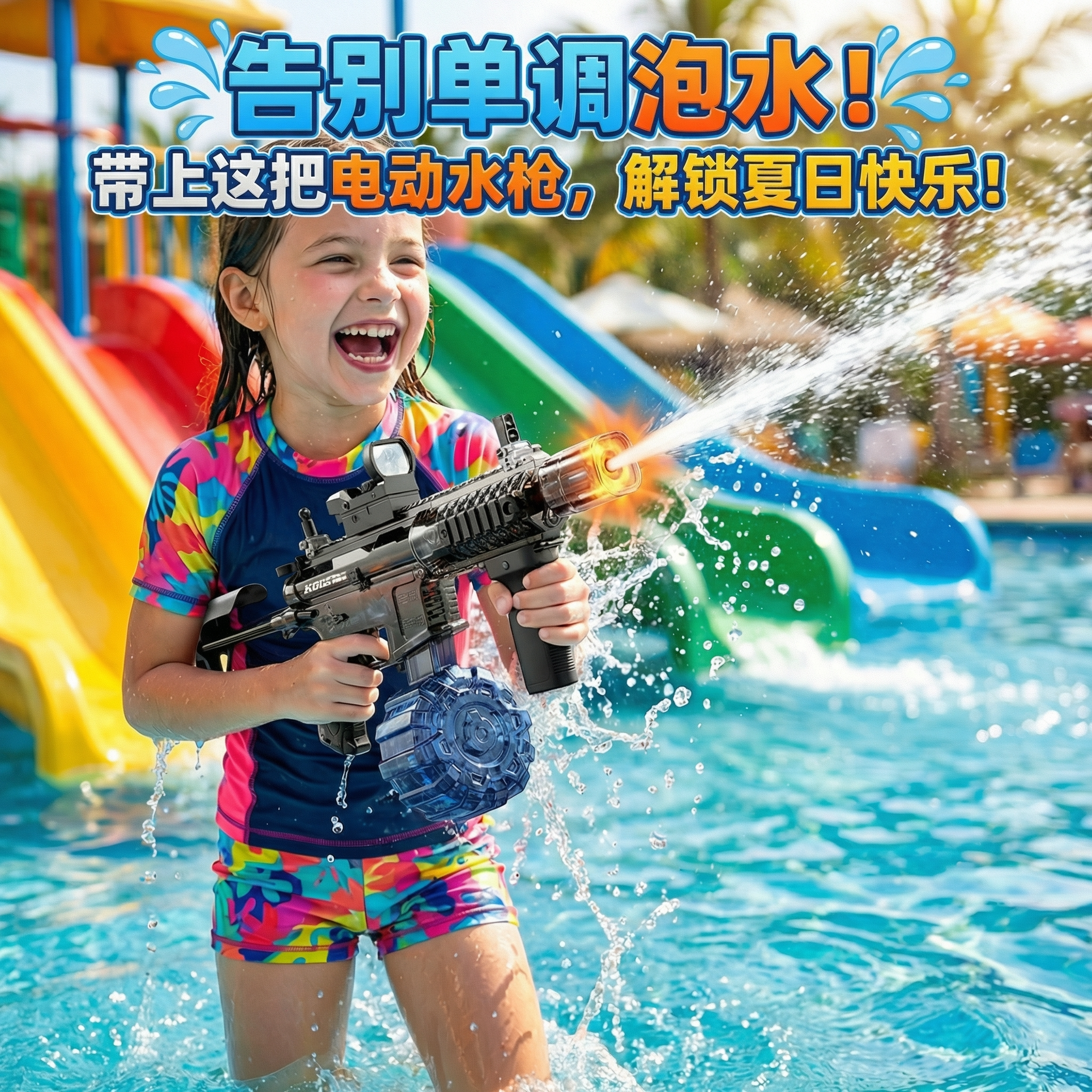 夏日ARP9泼水节神器电动连发