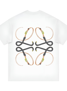 26SS夏季恶搞潮牌美式复古重磅棉情侣宽松休闲百搭短袖T恤轻奢