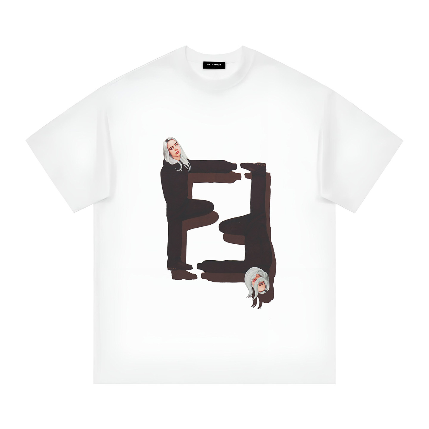 25SS夏季恶搞美式重磅创意情侣宽松休闲纯棉百搭短袖T恤潮复古