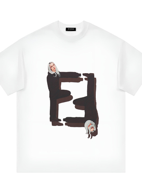 26SS夏季恶搞美式重磅创意情侣宽松休闲纯棉百搭短袖T恤潮复古