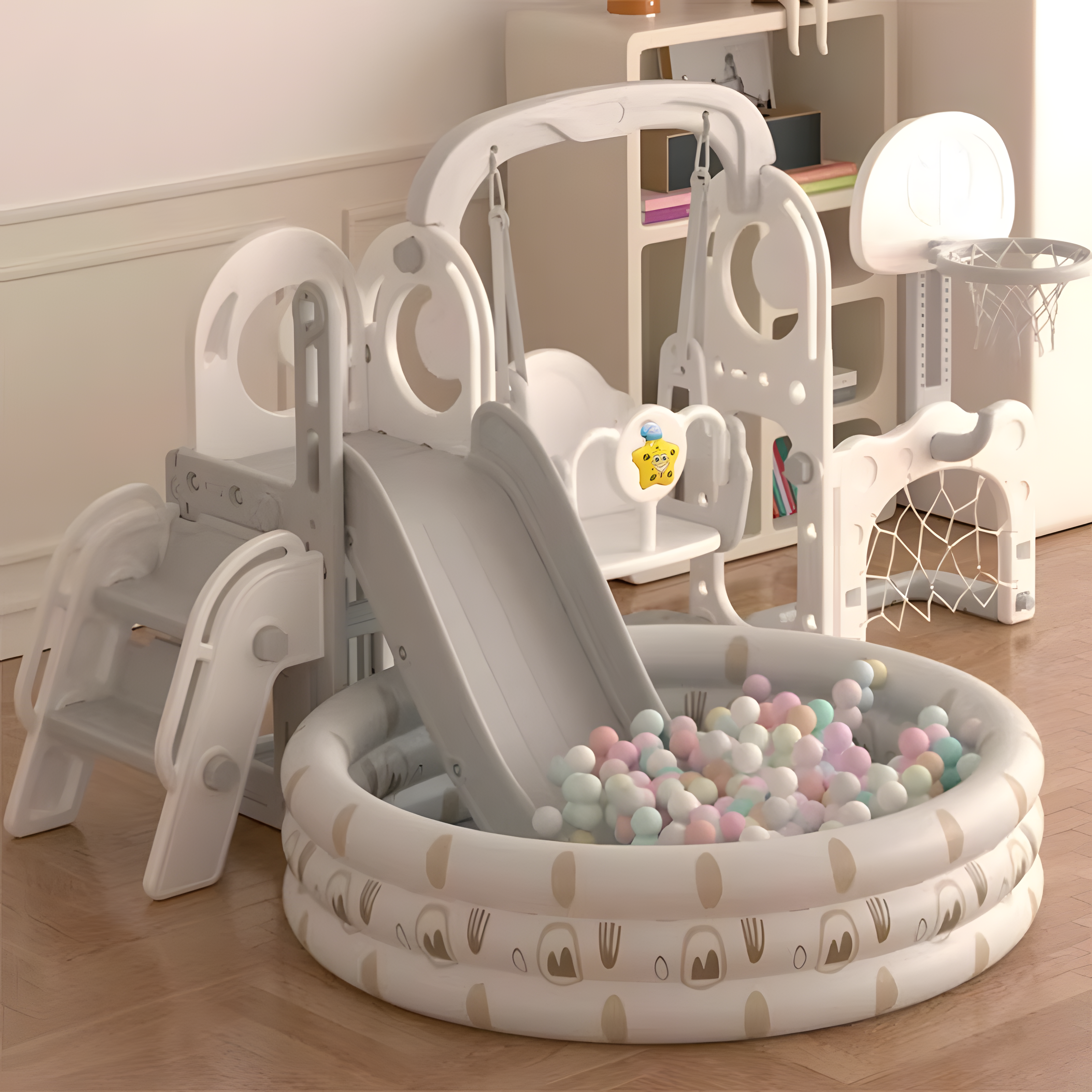滑滑梯儿童秋千二合一室内家用宝宝滑道婴儿小型攀爬海洋球池组合,玩具/童车/益智/积木/模型,滑梯,淘宝优惠券,粉丝福利购,淘宝优惠卷