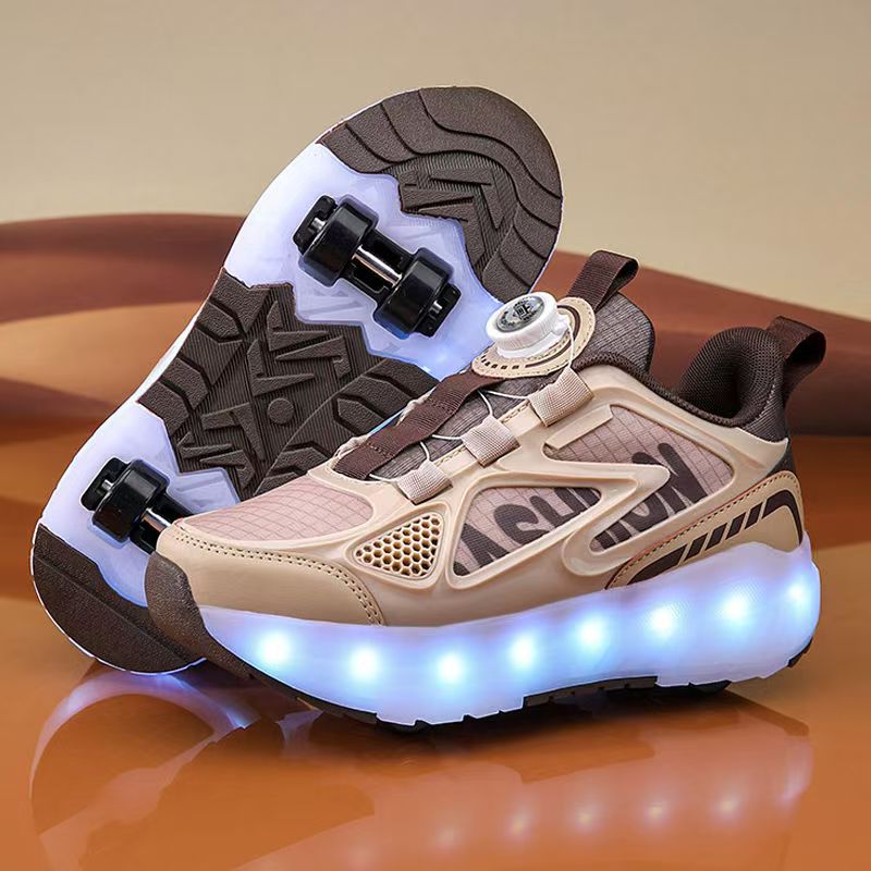 夏季男女孩四輪發光兒童暴走鞋