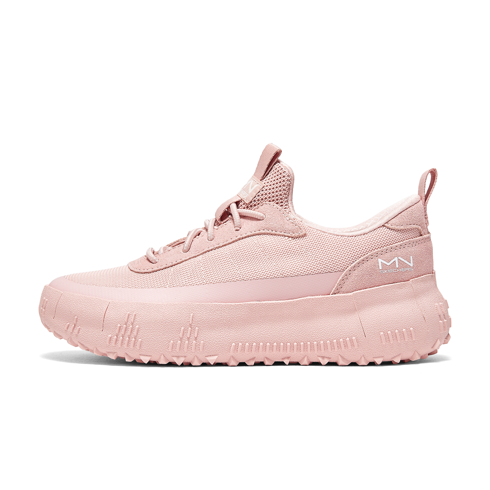 斯凯奇厚底小白鞋女增高休闲运动鞋秋新款一脚蹬板鞋踩屎感帆布鞋