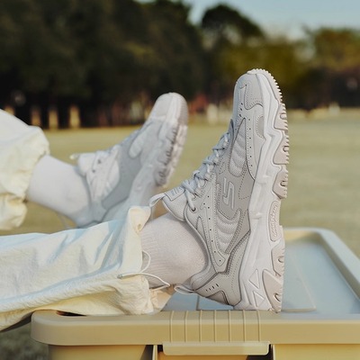 斯凯奇云岚鞋|2025年男女户外登山徒步鞋复古山系运动老爹鞋