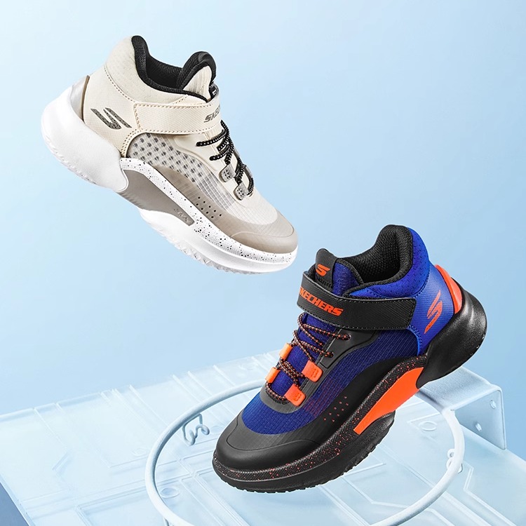 斯凯奇童鞋秋季新款男童运动鞋儿童鞋子中大童透气舒适潮流跑步鞋