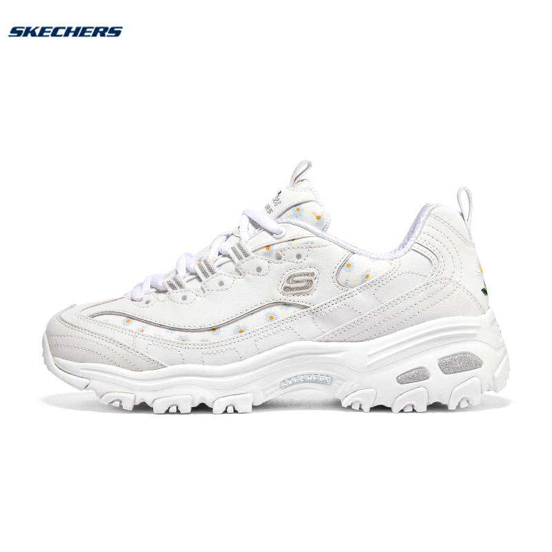 Skechers斯凯奇女鞋秋冬季款小雏菊刺绣熊猫鞋fafa熊老爹鞋896180