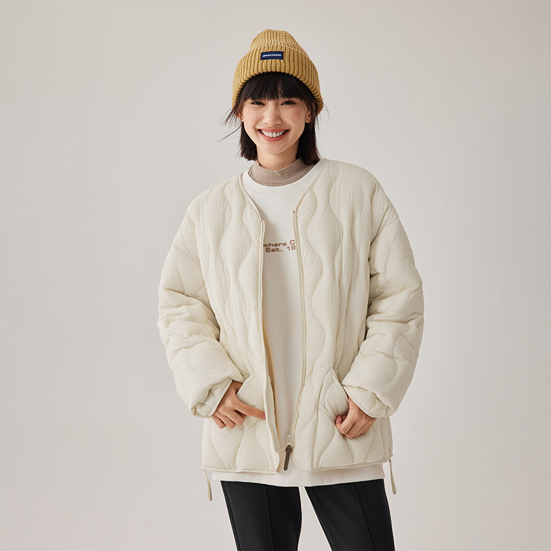 斯凯奇运动羽绒服2026冬季男女同款梭织短款羽绒外套防风保暖