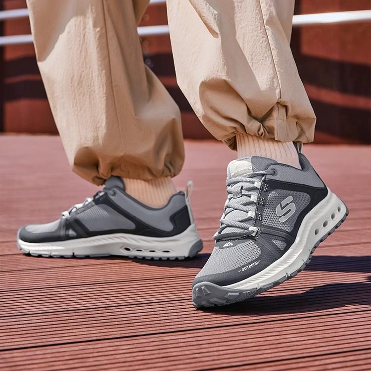 斯凯奇新品女士绑带设计舒适耐磨户外鞋速干灰色轻质减震潮流百搭,户外/登山/野营/旅行用品,登山鞋/徒步鞋,淘宝优惠券,粉丝福利购,淘宝优惠卷