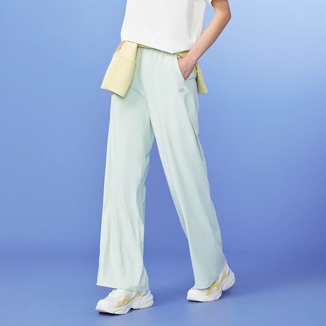 斯凯奇御光休闲薄荷曼波秋款裤子女垂感速干凉感防晒裤直筒阔腿裤,运动服/休闲服装,运动长裤,淘宝优惠券,粉丝福利购,淘宝优惠卷