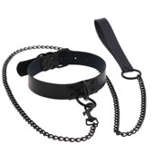 Riv Bondage Sex Bdsm Leash Collar Slave Chain Necklace Steel