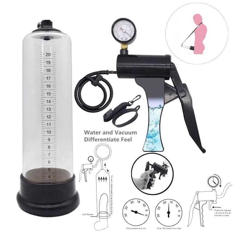 DICK Erection Hydrotherapy Vacuum Penis Pump Water Air Exerc