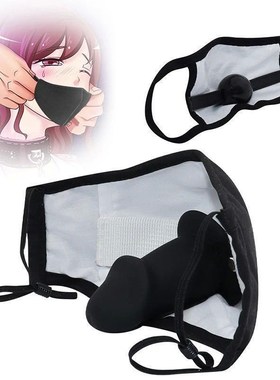 BDSM Soft Silicone Penis Mouth Ball Gag Mask Fetish Slave