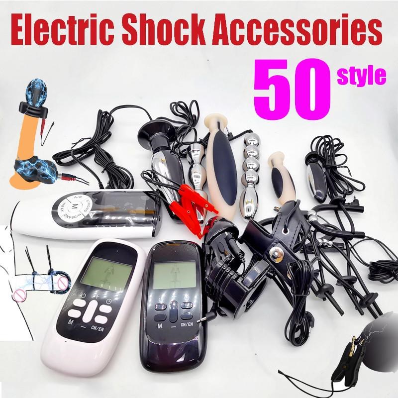 Electric Shock Anal Vagina Plug Estim Penis Electrostimulat