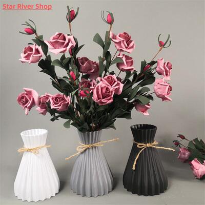 Modern Plastic Vases European Anti-Ceramic Flower Vase Weddi