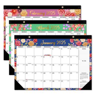 2024-2025 Calendar 18 Months Large Academic Desk Calendar Ru