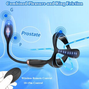 Vibrators Penis Cock Men For Plug Anal Ring Control Remote