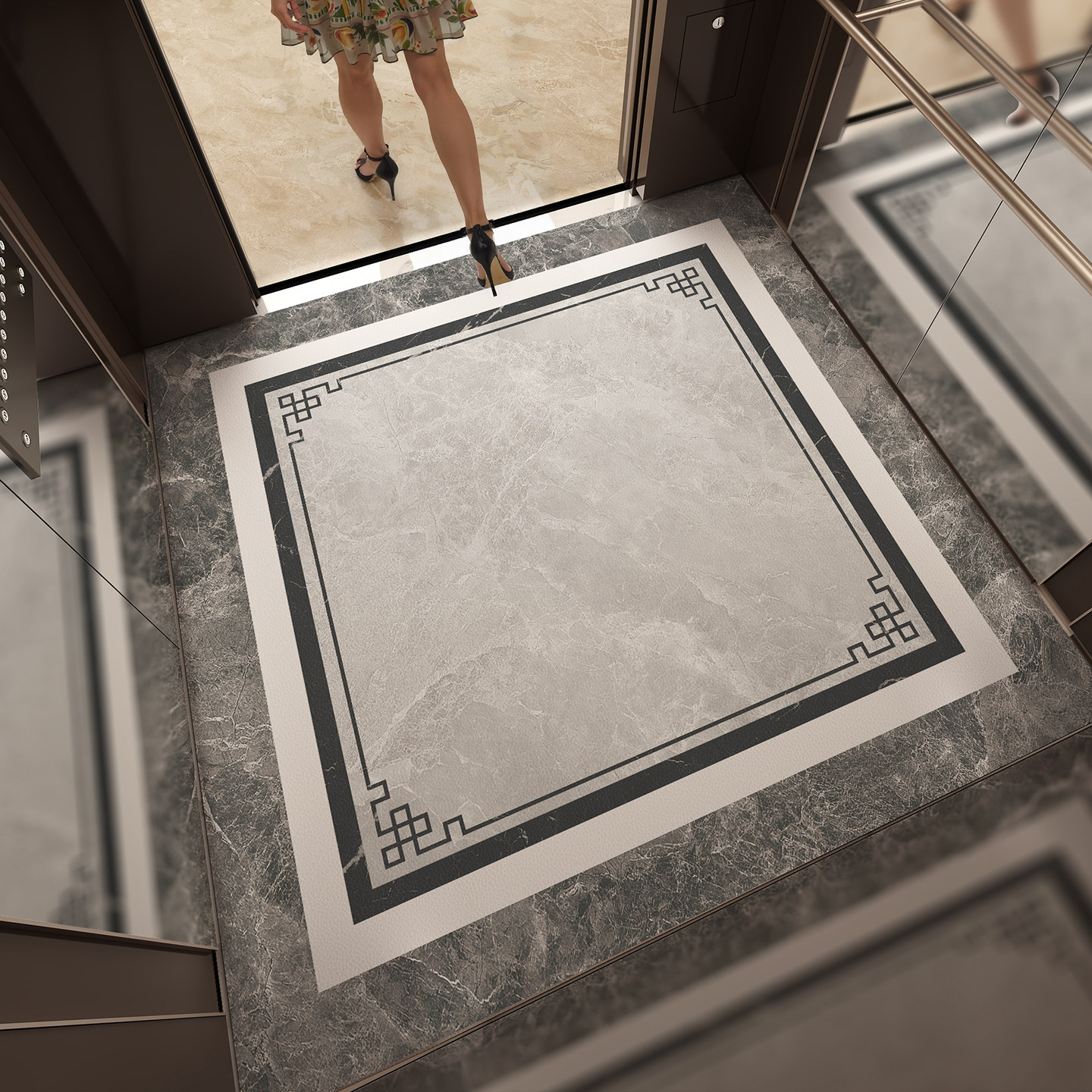 电梯轿厢地板专用地垫PVC耐磨防滑脚垫定制logo商用酒店地毯定做,居家布艺,家用脚垫,淘宝优惠券,粉丝福利购,淘宝优惠卷
