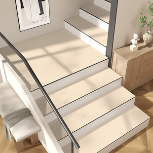 楼梯踏步垫皮绒加厚防滑静音脚垫家用台阶垫子可定制实木步梯地垫