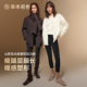 女外穿灰色2025新款 秋冬季 加绒加厚防寒棉裤 草本初色打底裤 连裤 袜