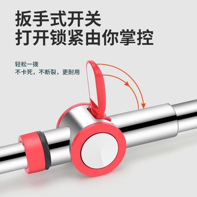 通用拖把杆不锈钢伸缩加长省力旋转拖把好神拖手压一体杆拖把配件