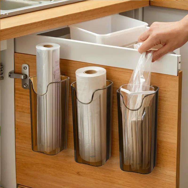 免打孔壁挂式雨伞收纳盒入户门口放伞架接水多功能吸管盒收纳桶