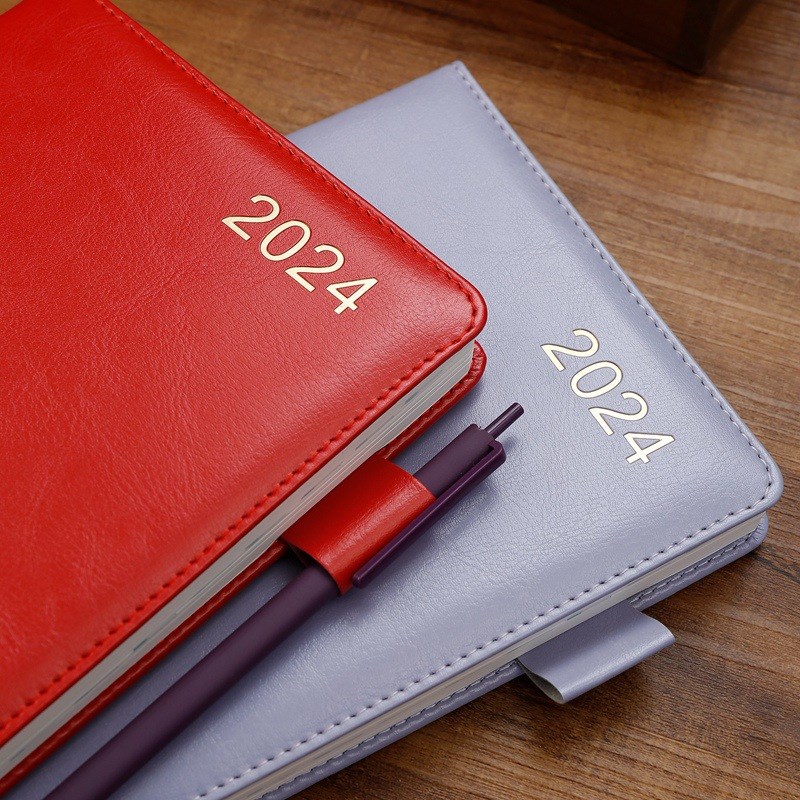 2024年日程本效率手册周计划周历记事本简约一周三页笔记本定制