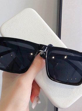 墨镜男士开车潮流高级感大脸方形网红款黑色太阳眼镜防紫外线强光