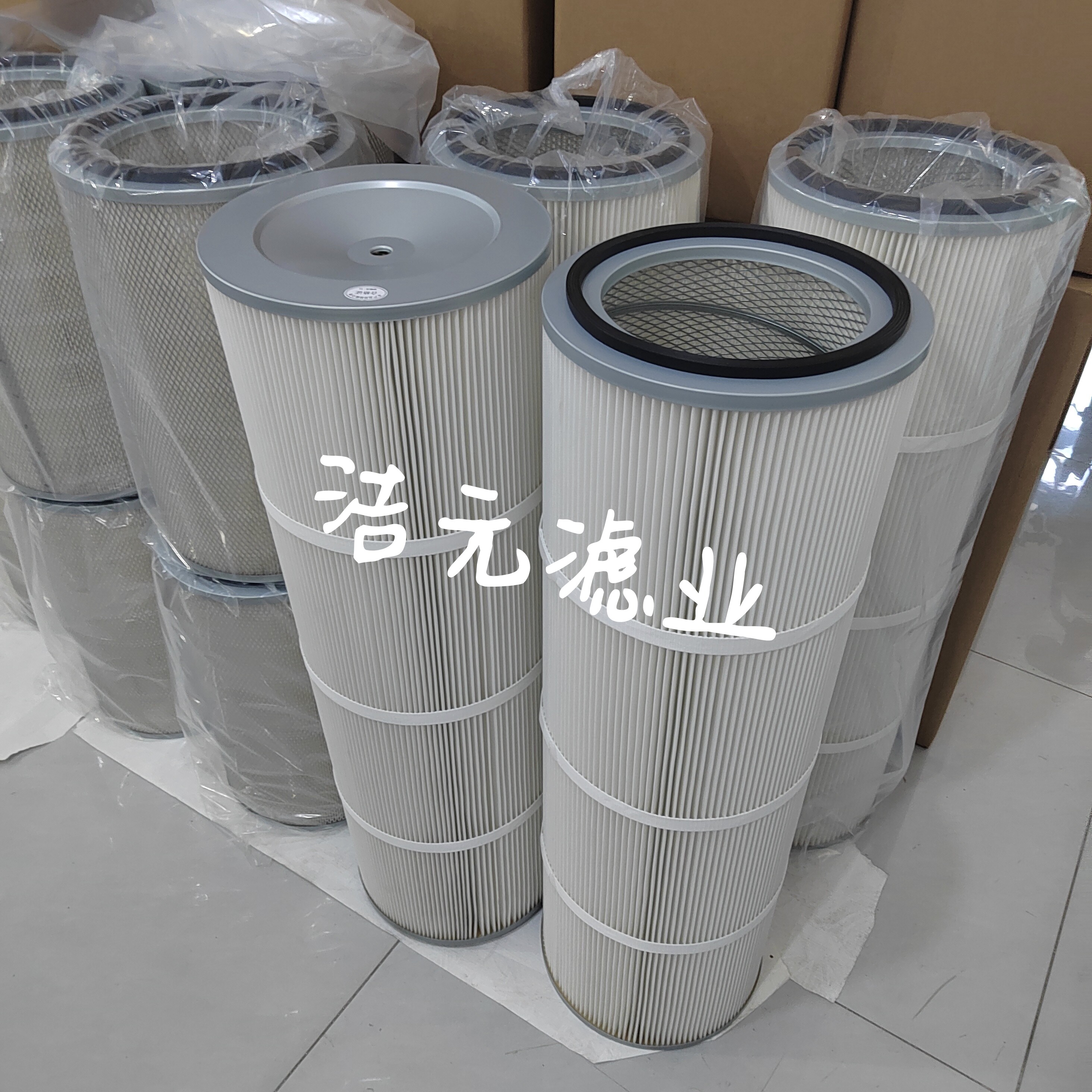 工业除尘滤芯 卡扣式覆膜滤筒 喷砂机/抛丸机/喷涂粉末回收滤芯