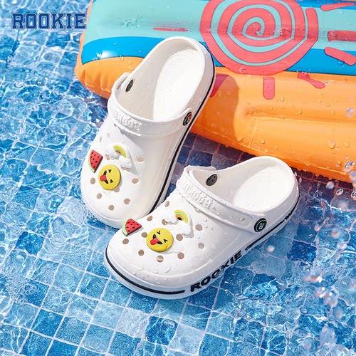 ROOKIE儿童洞洞鞋防滑软底沙滩鞋